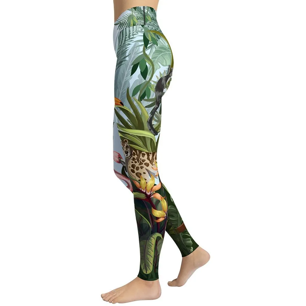 Jungle Celebration Yoga Leggings