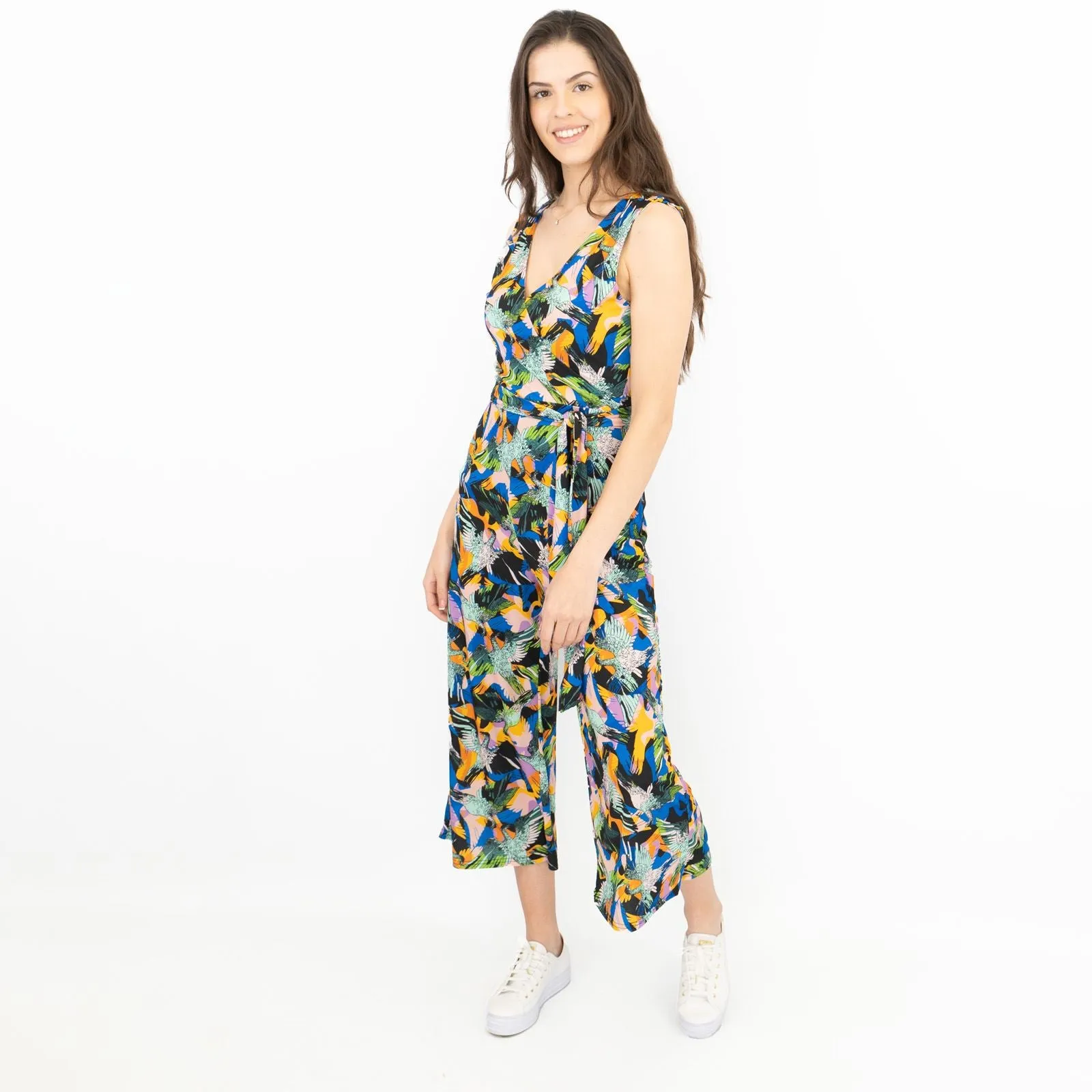 Karen Millen Floral  Sleeveless Wide Leg Summer Jumpsuits