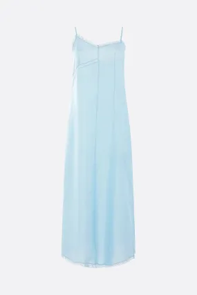 Lace-Trimmed Silk Slip Dress