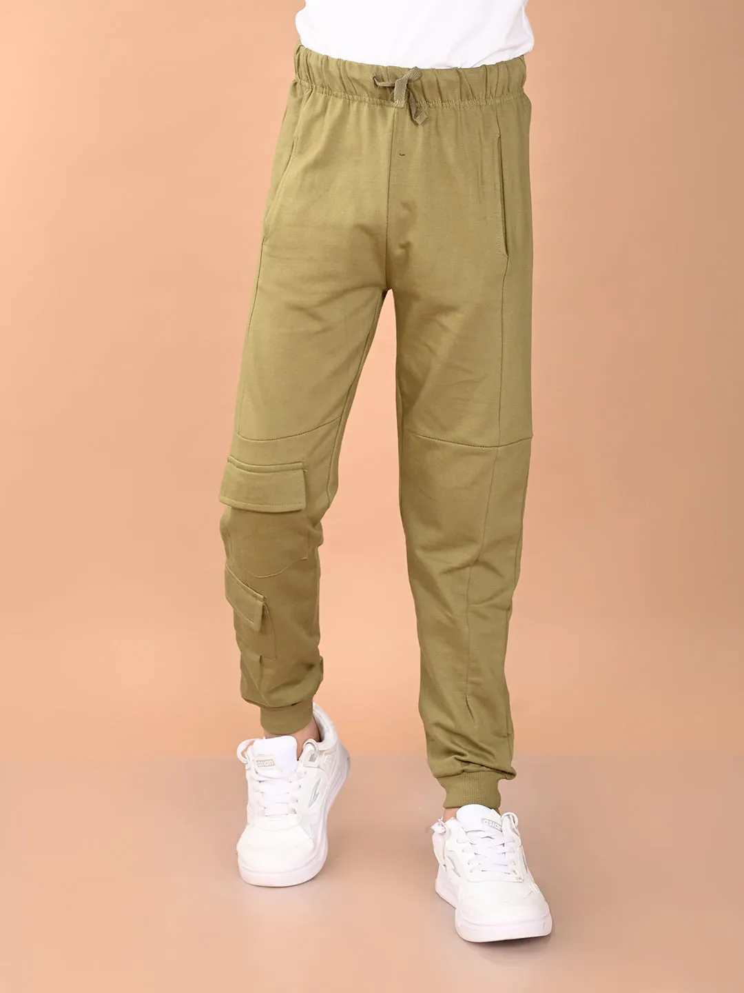 Lilpicks Boys Relaxed Fit Solid Joggers