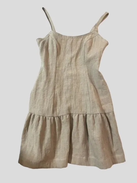 Linen Slip Dress - Oat - Best Seller