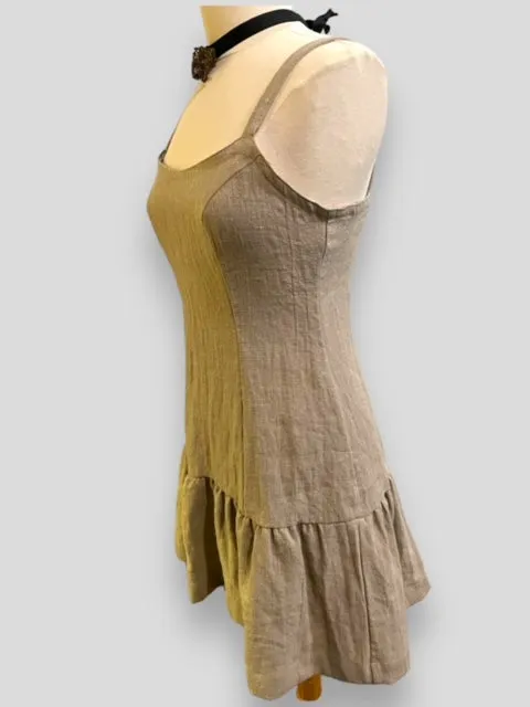 Linen Slip Dress - Oat - Best Seller