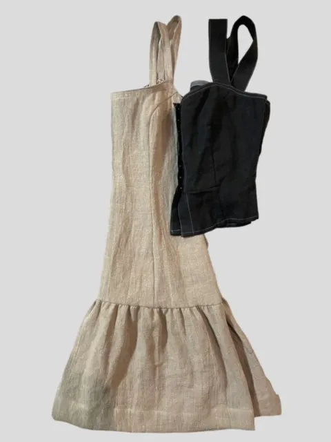 Linen Slip Dress - Oat - Best Seller