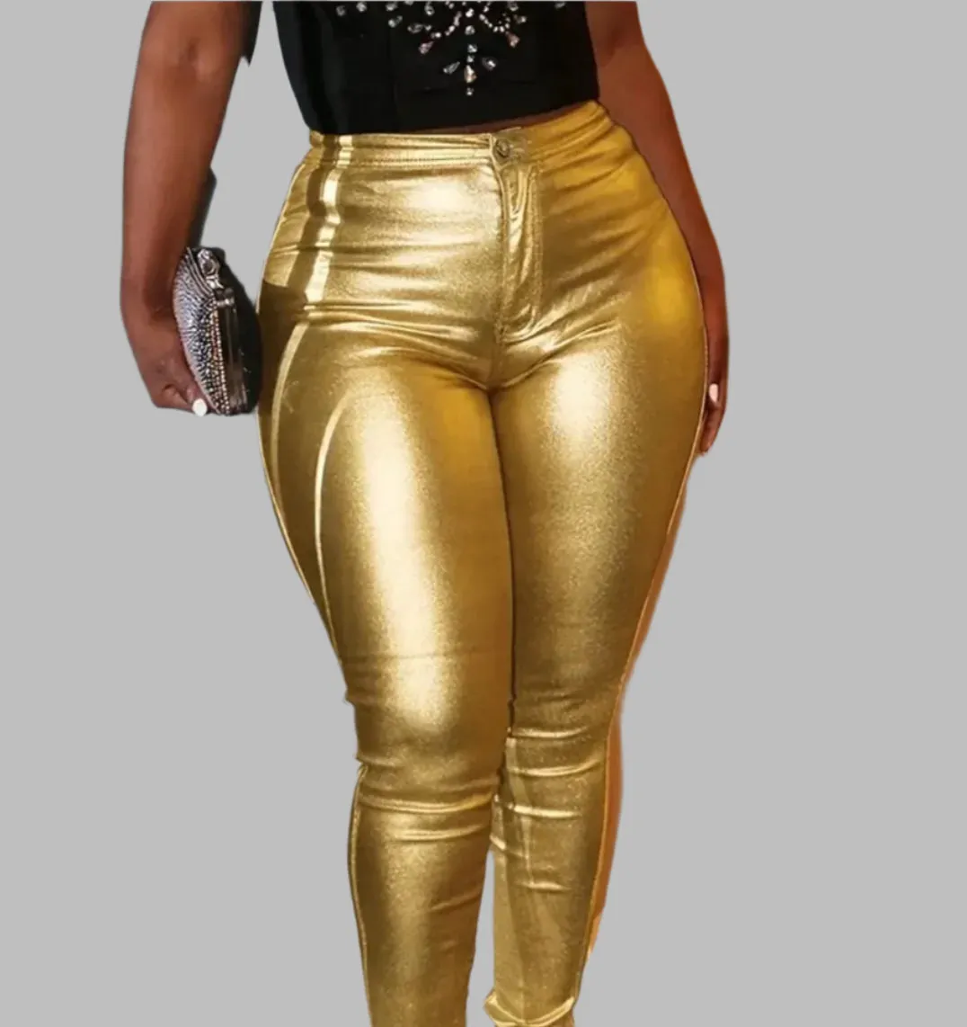 MARDI GRAS Urban Edge Women's Go-Gold Leggings Pants