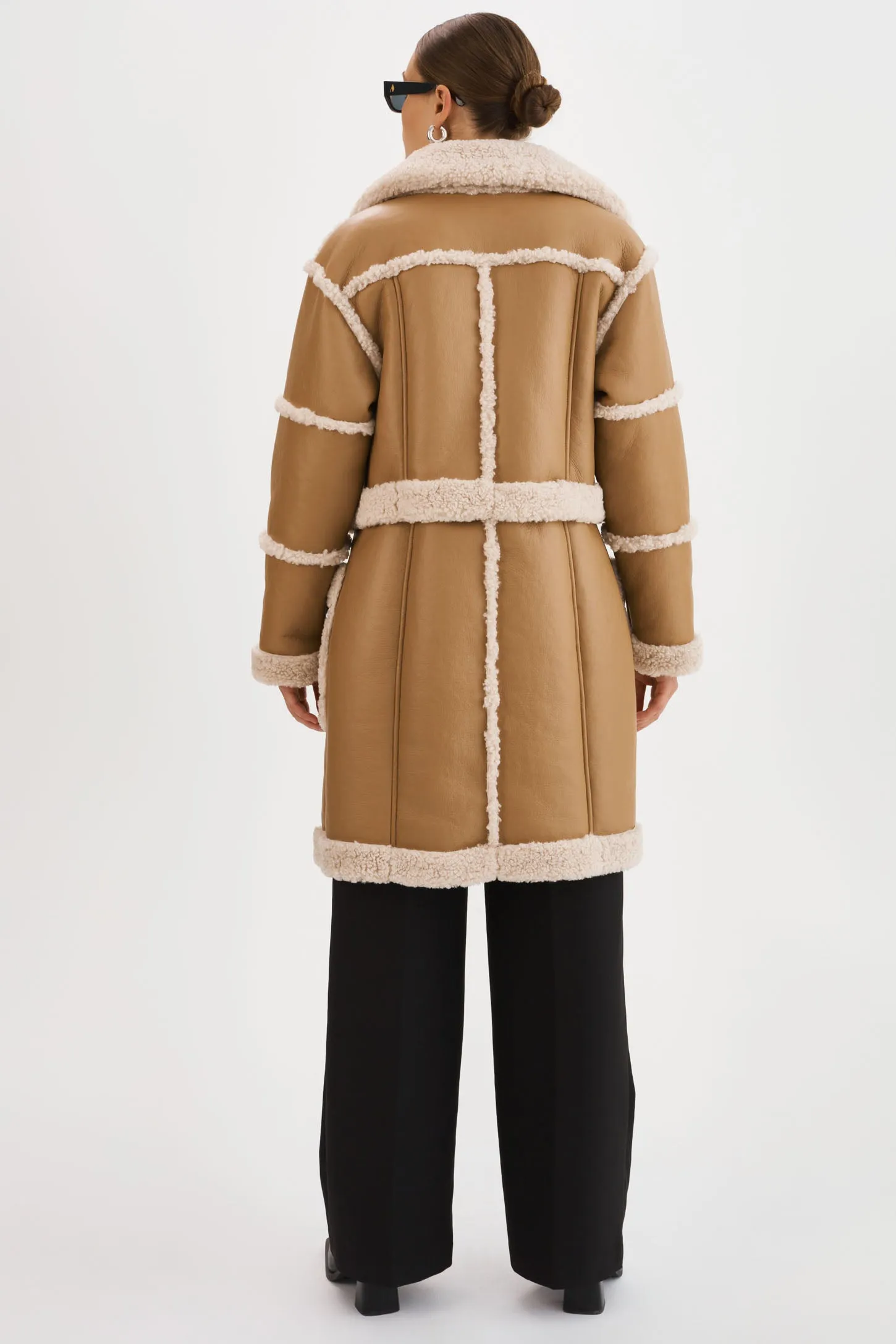 MARIANE | Detachable Faux Shearling Coat