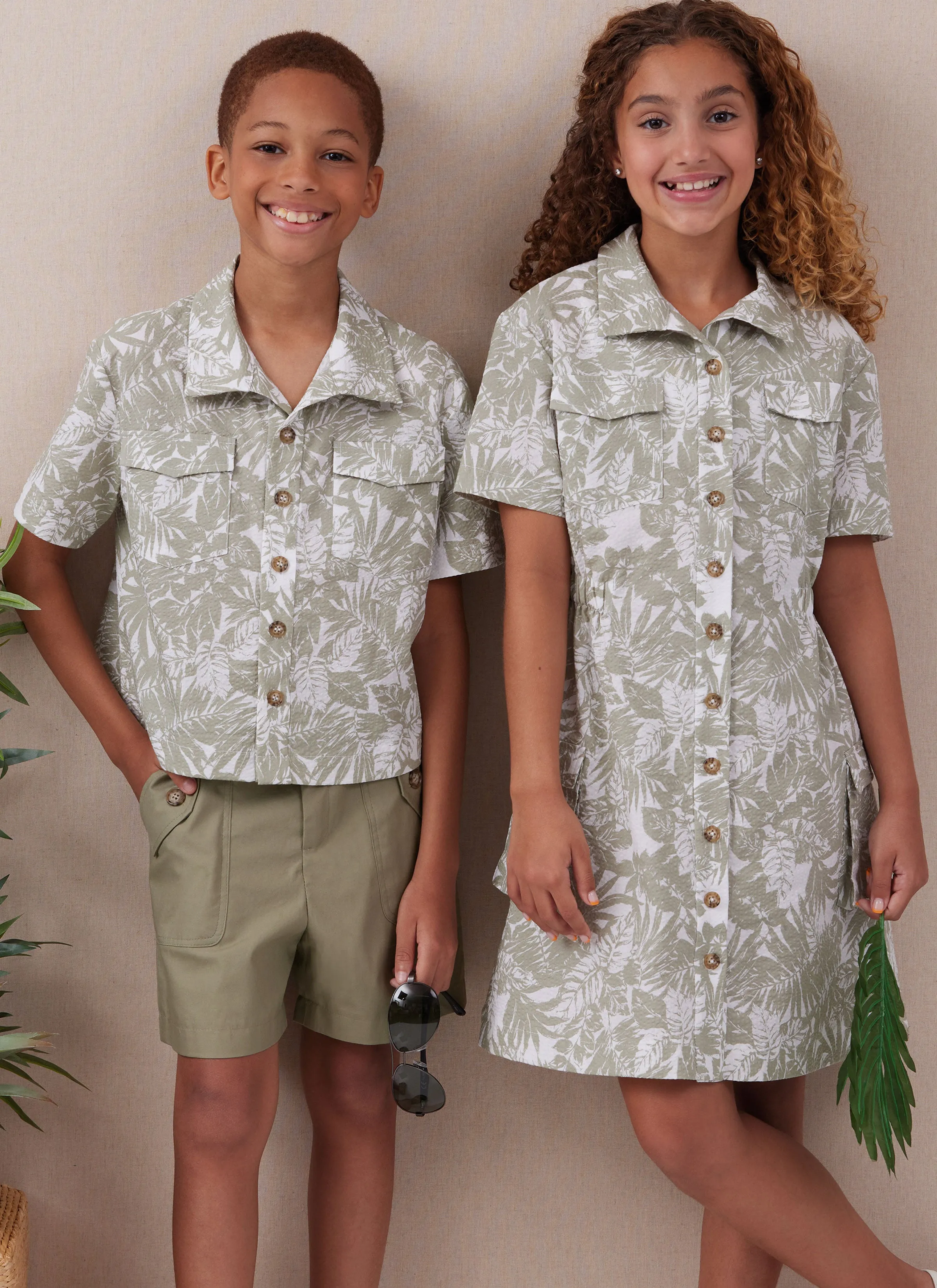 McCall's Pattern M8462 Girls' and Boys' Shirt, Pants, Shorts and Girls' Dress