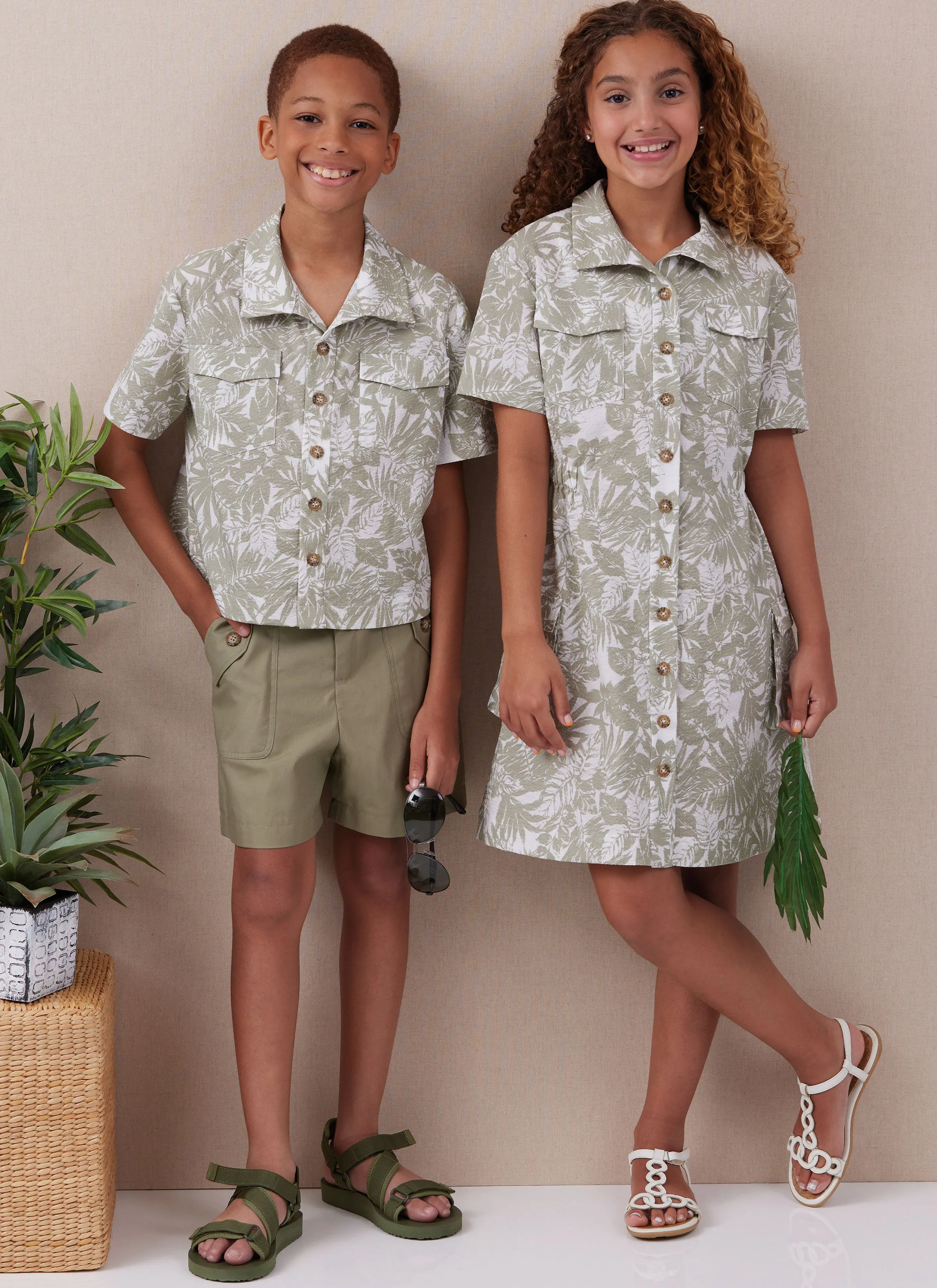 McCall's Pattern M8462 Girls' and Boys' Shirt, Pants, Shorts and Girls' Dress