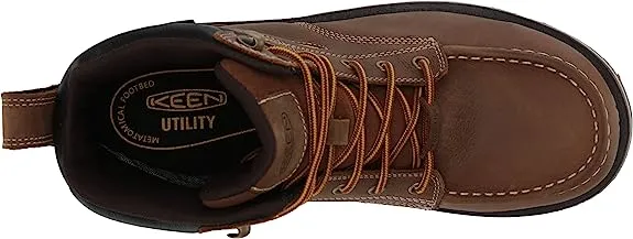 Men's Keen Utility Cincinnati 6" Brown WP, EH, SR Wedge Composite Toe Boots