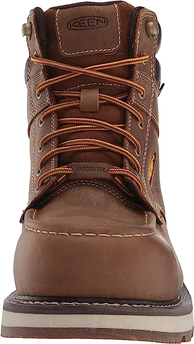 Men's Keen Utility Cincinnati 6" Brown WP, EH, SR Wedge Composite Toe Boots