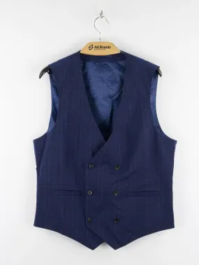 Men's Plaid Vests,Navy