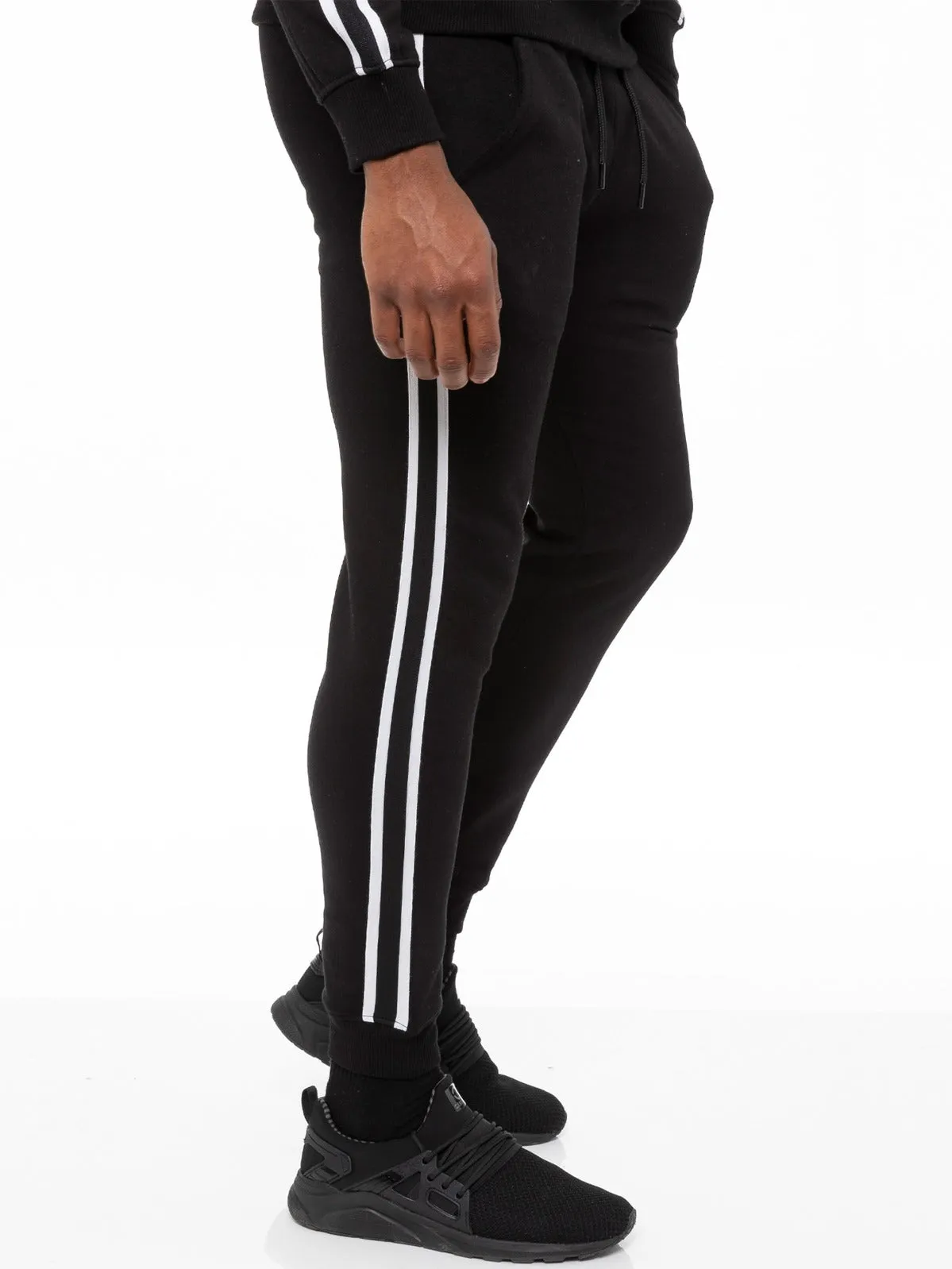 Mens Striped Tracksuit Joggers | Enzo Designer Menswear