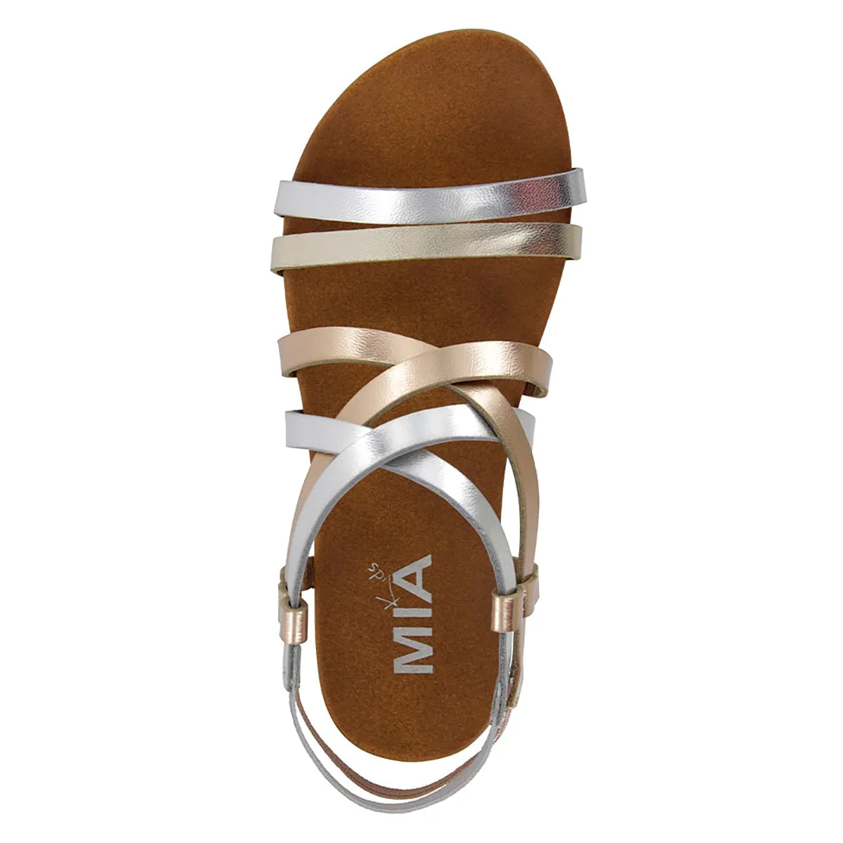 MIA Kid's Lunaa Strappy Sandal - Silver Multi MHK0047