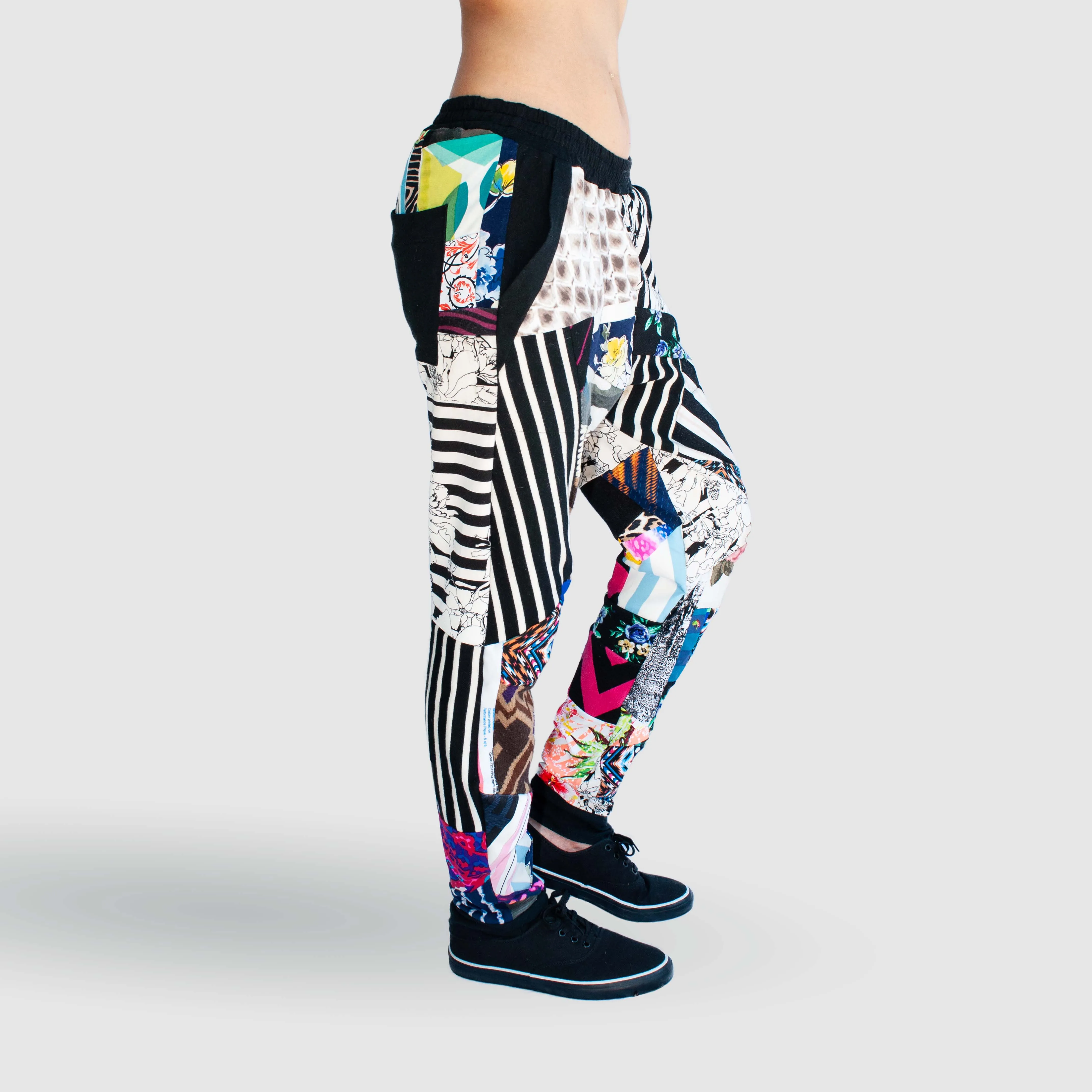 mixed print 'all-over reroll' jogger