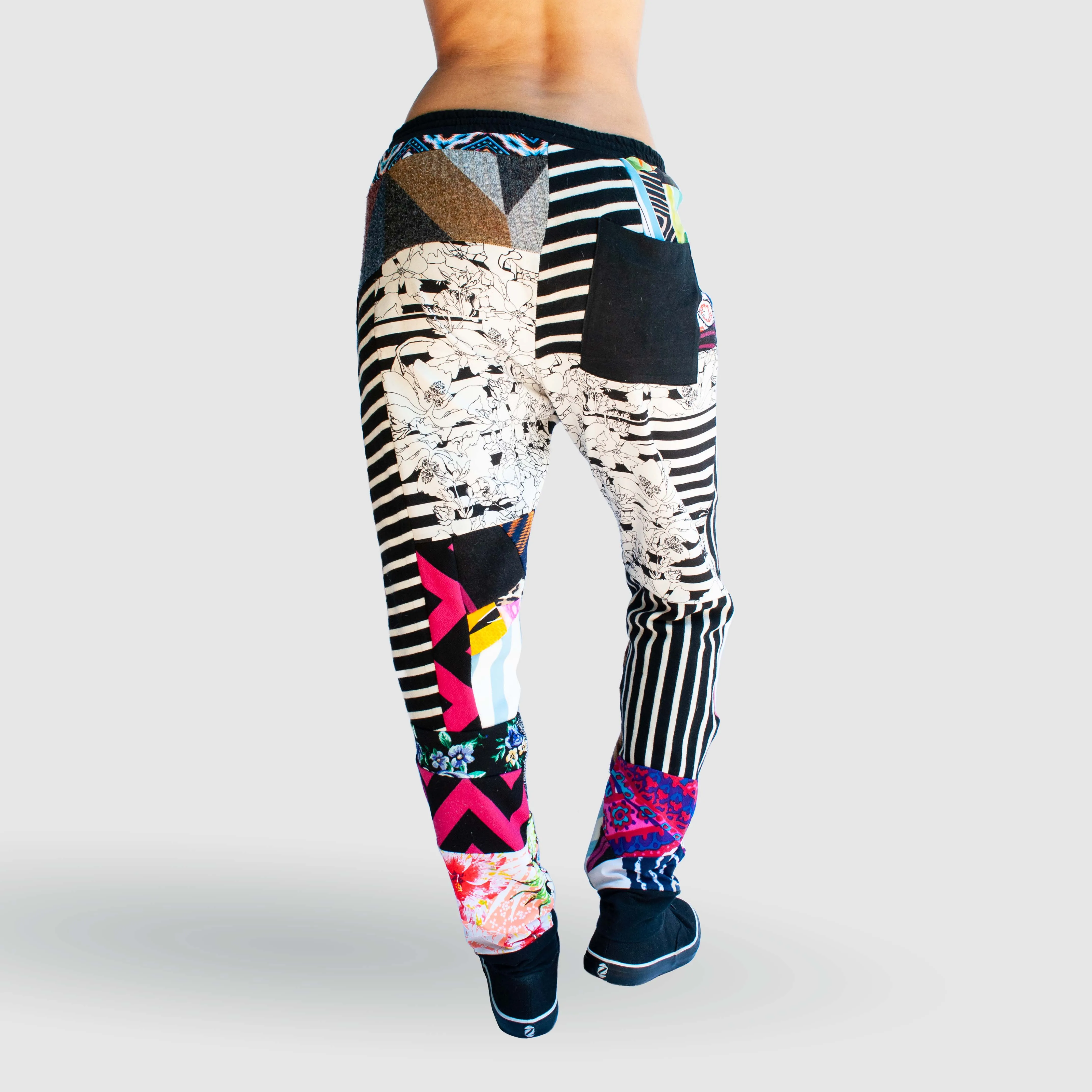 mixed print 'all-over reroll' jogger