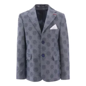 Navy Blue Dotted Blazer