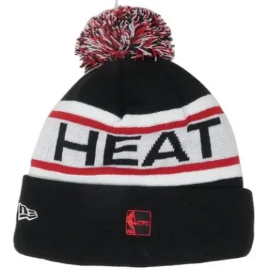 New Era Men's NBA Miami Heat Black/Red Beanie