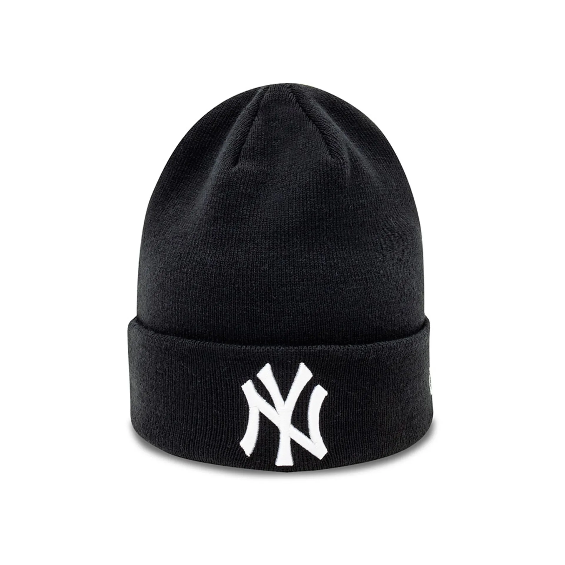 New York Yankees Essential Black Cuff Beanie Hat