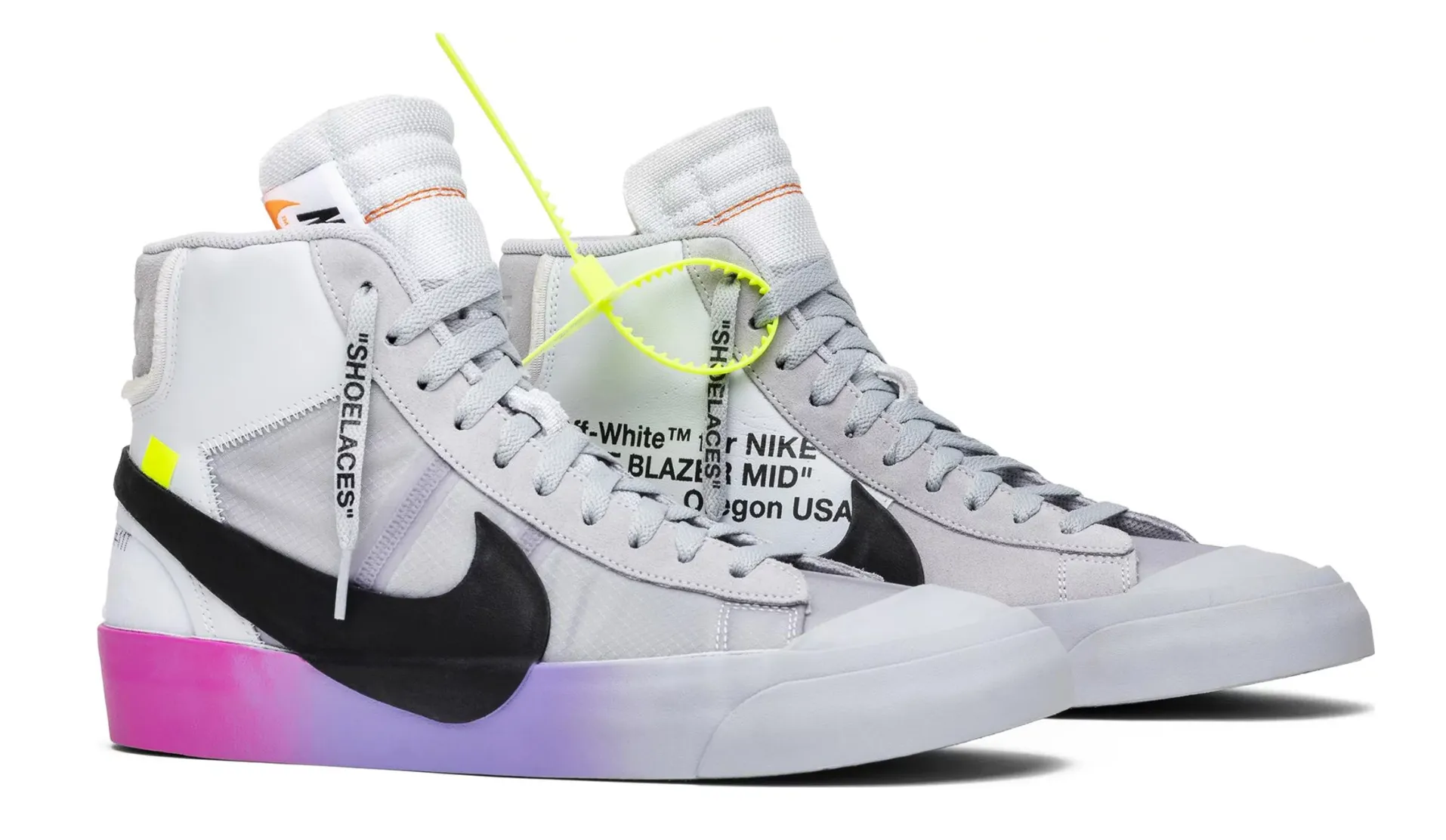 NIKE BLAZER MID 0FF-WHITE WOLF GREY SERENA QUEEN