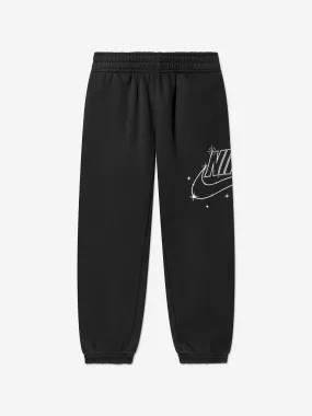 Nike Boys NSW Shine Joggers in Black