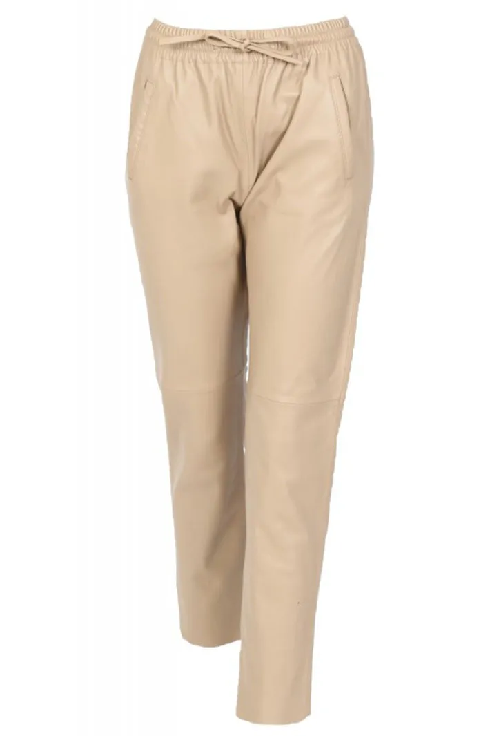 Oakwood 63641 Gift 0625 Dark Beige Leather Joggers