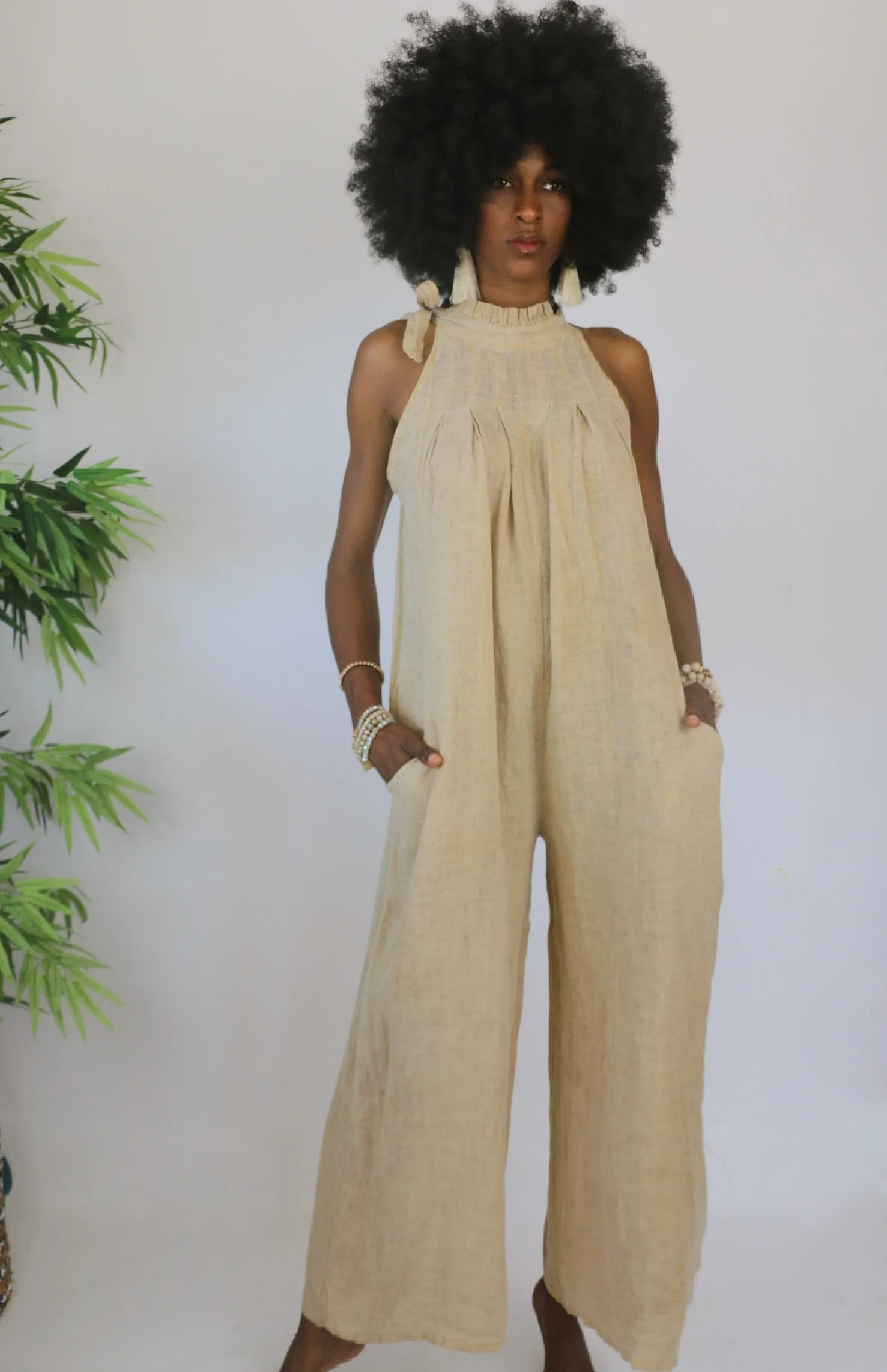 Olympia Linen Jumpsuit