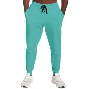 Pastel Blue Cool Green Joggers | Unisex | with PLUS sizes | Bright Pastel Blue Cool Green | C60M0Y30K0