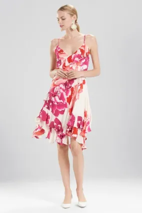 Peony Ruffle Slip Dress