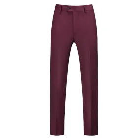 Pink Modern Fit Straight Leg Classic Dress Pants