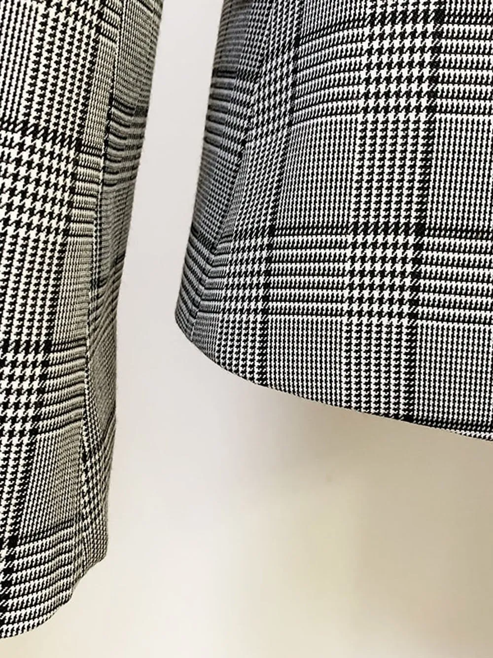 Plaid Double Breasted Blazer