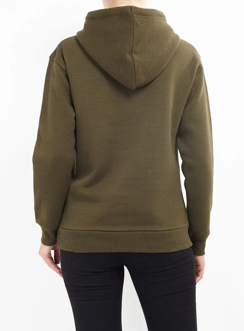 PLAIN KHAKI DRAWSTRING HOODIE