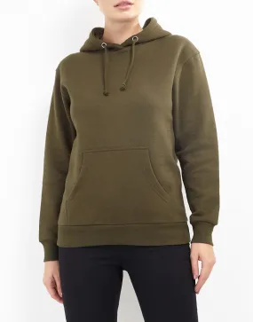 PLAIN KHAKI DRAWSTRING HOODIE