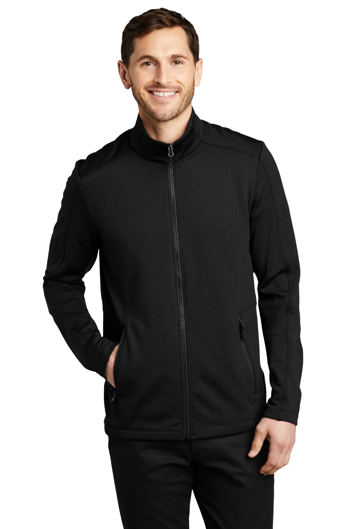 Port Authority Grid Fleece Jacket. F239