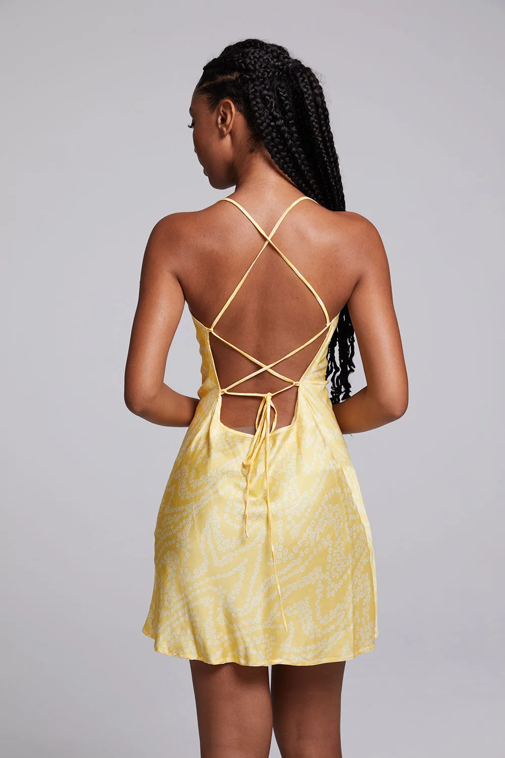 Positano Lemon Zest Slip Dress