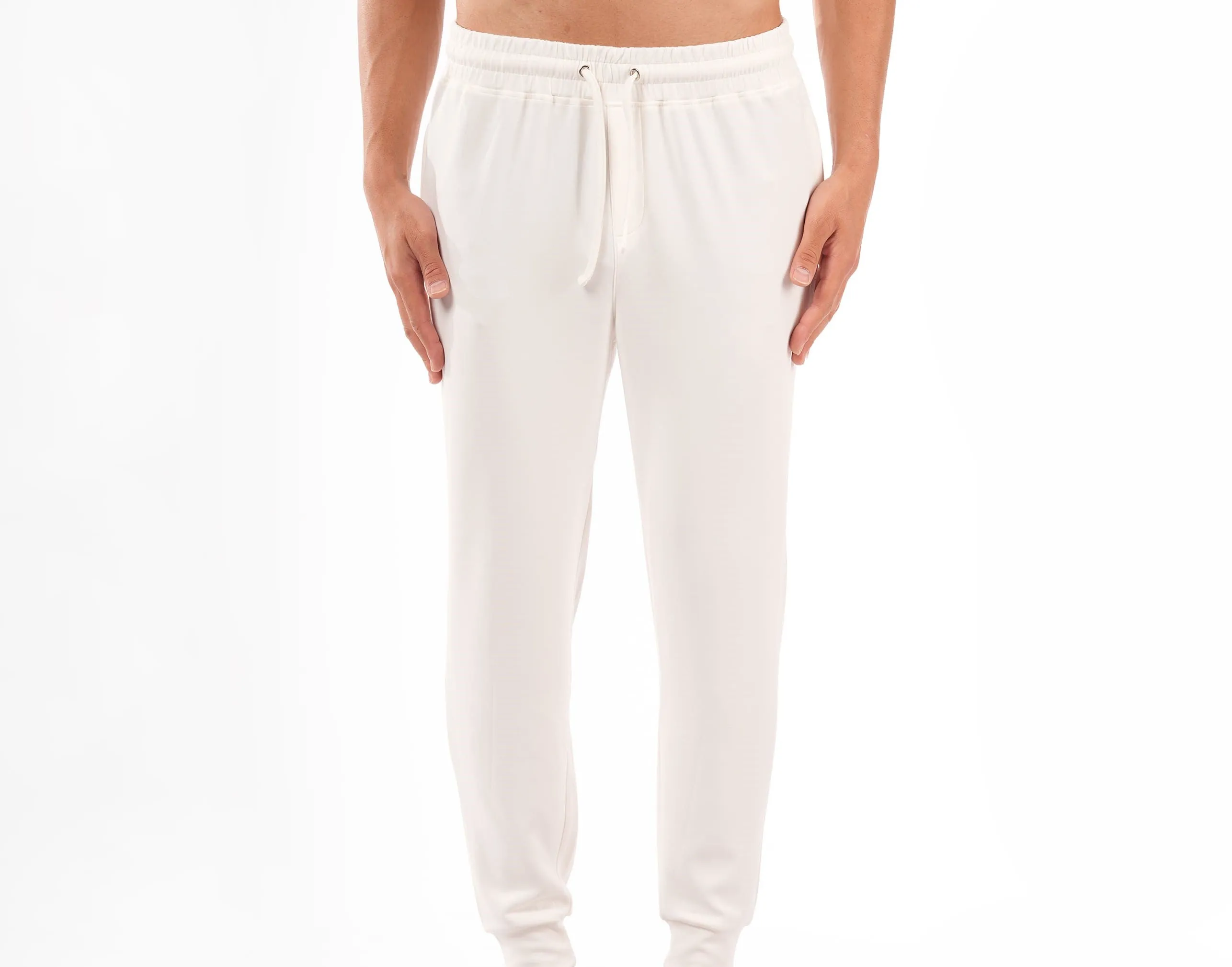 Premium Joggers For Men - Pure White