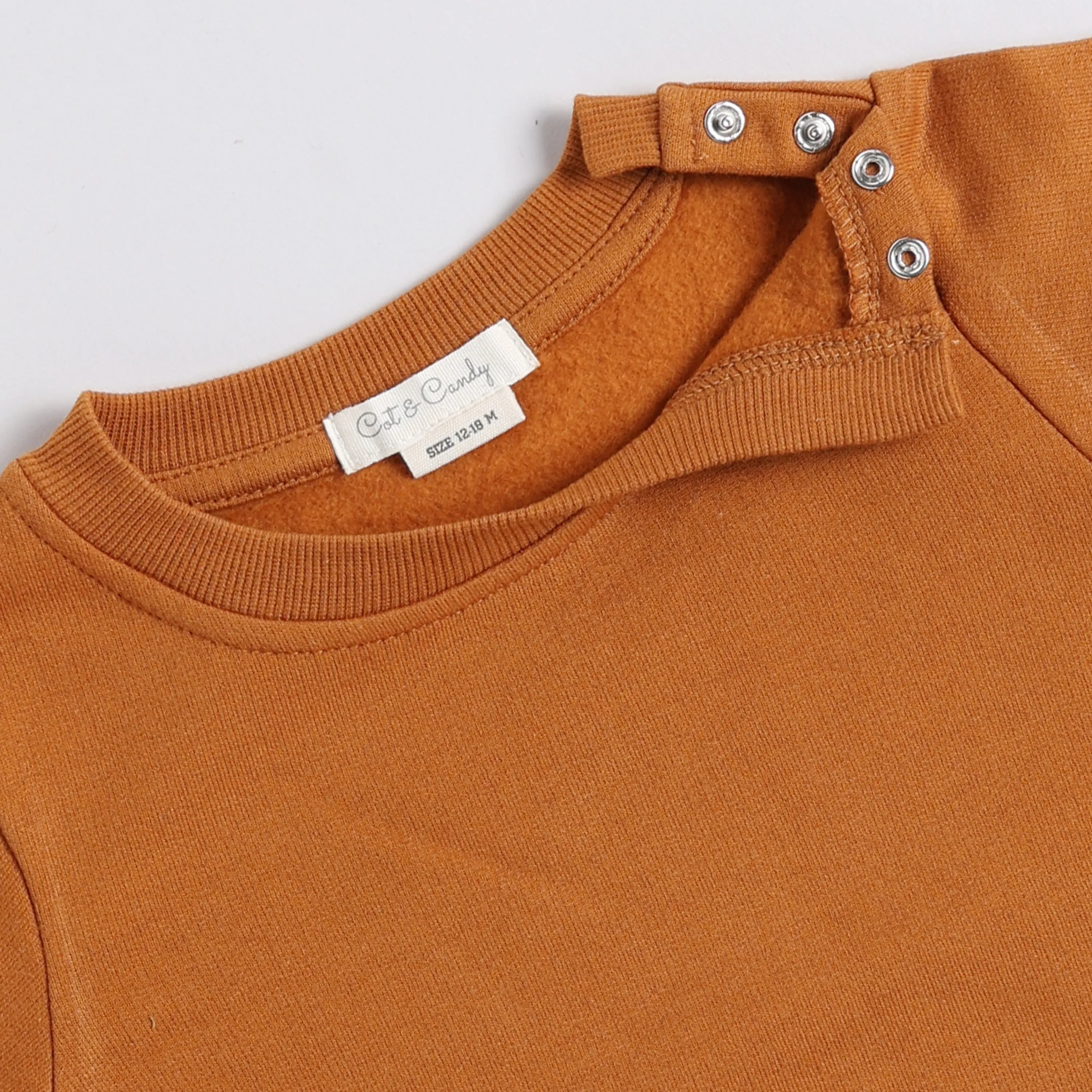 Pumpkin Spice Organic Fleece Sweatshirt & Jogger Set