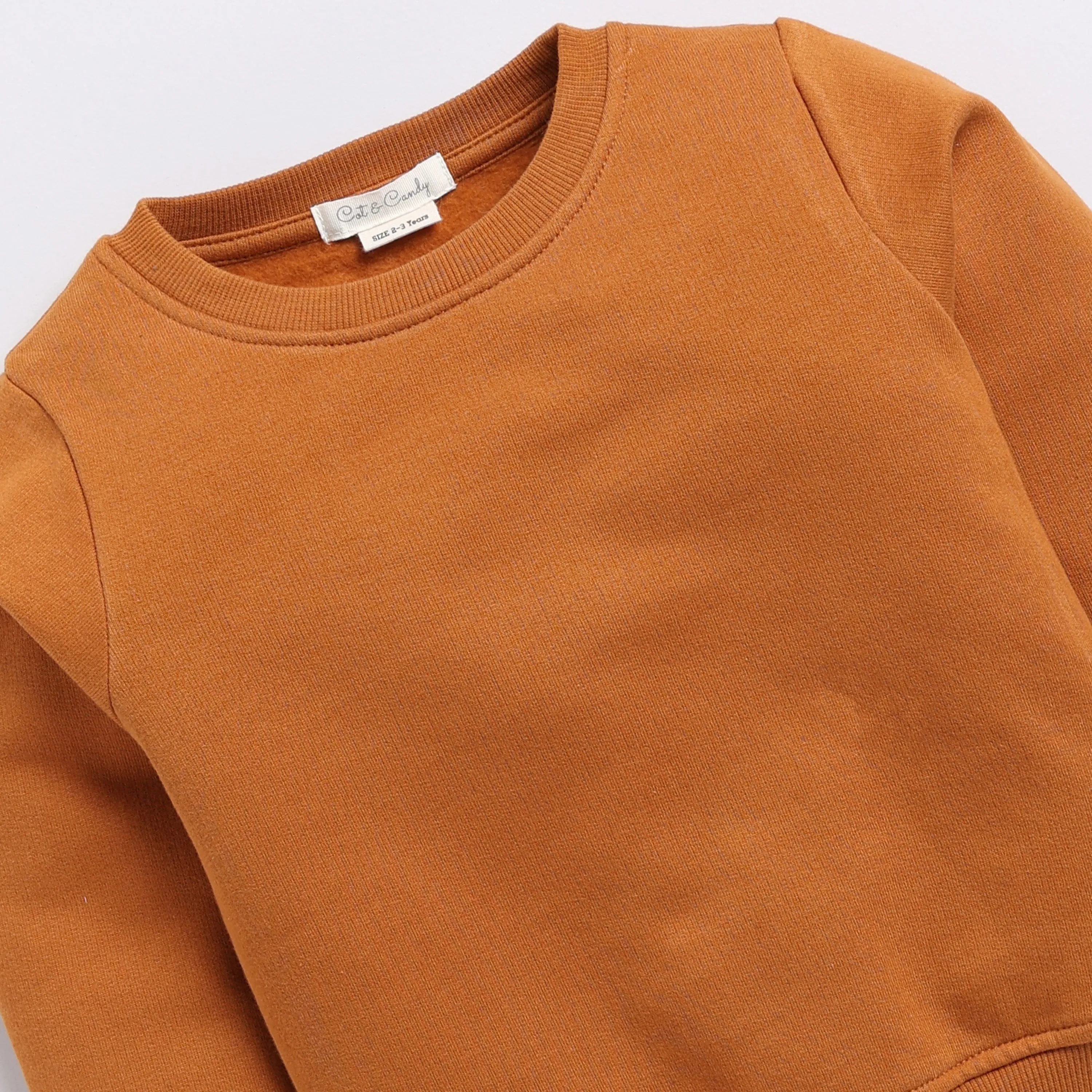 Pumpkin Spice Organic Fleece Sweatshirt & Jogger Set