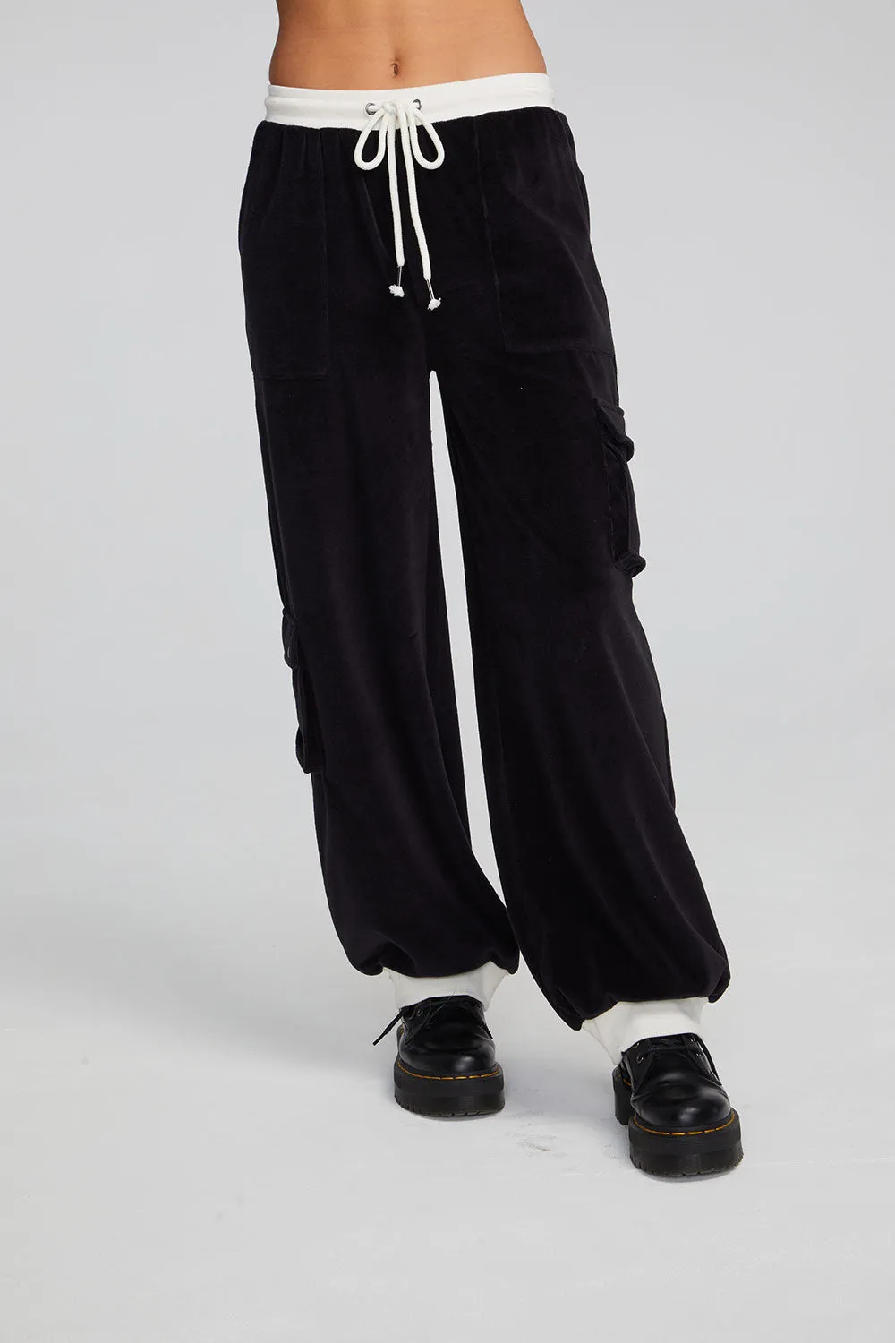 Raquel Shadow Black Joggers