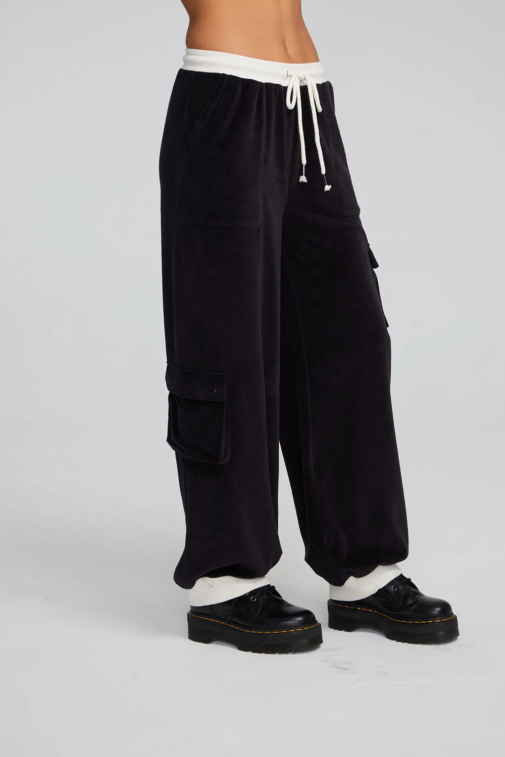 Raquel Shadow Black Joggers