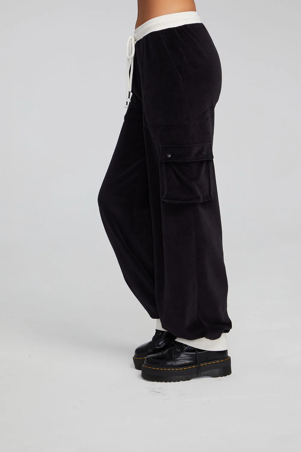 Raquel Shadow Black Joggers