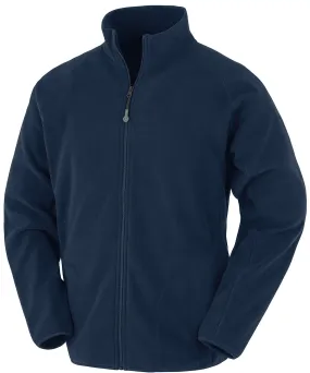 Recycled microfleece jacket | Navy