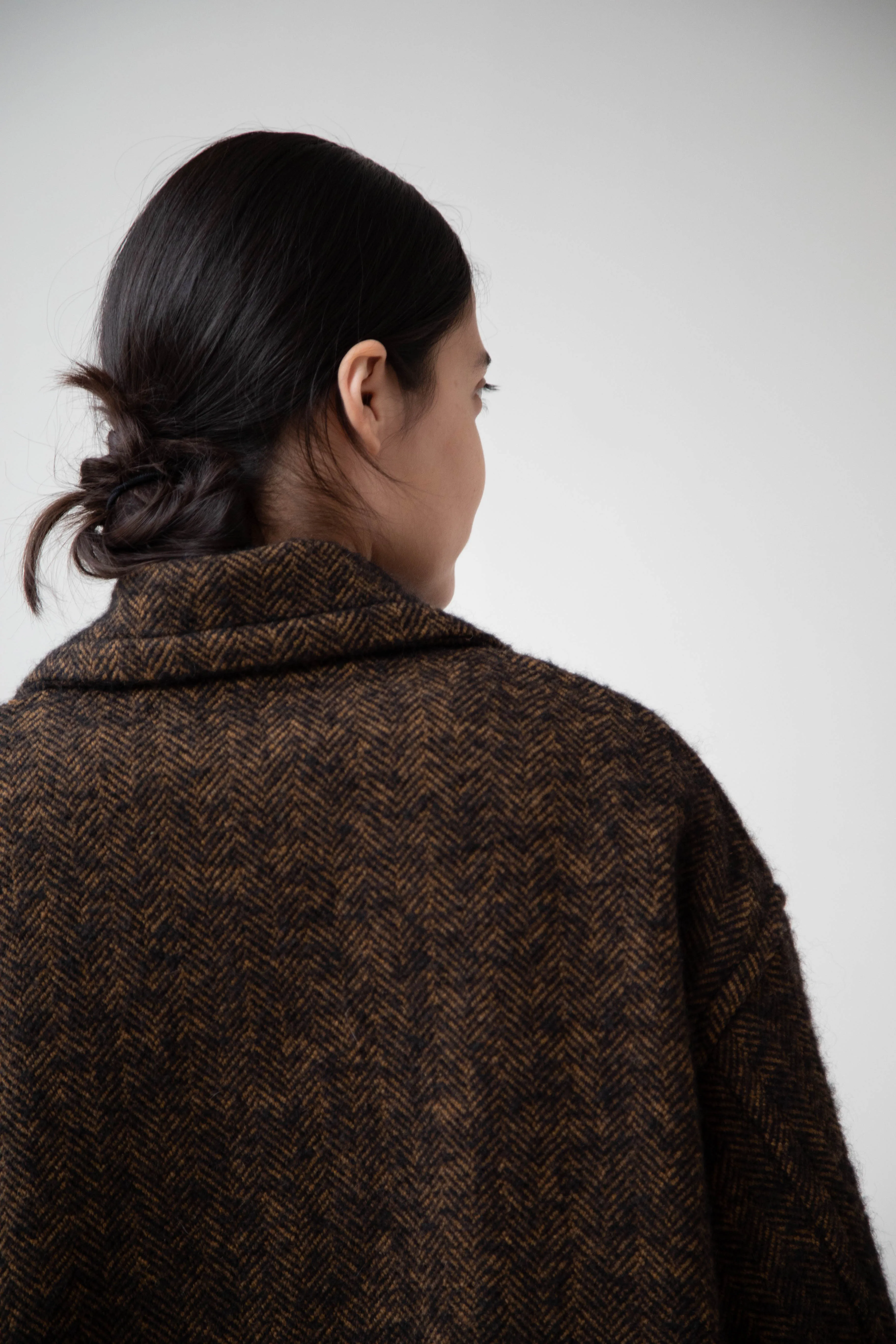 Sayaka Davis Zip-Up Jacket in Brown & Black