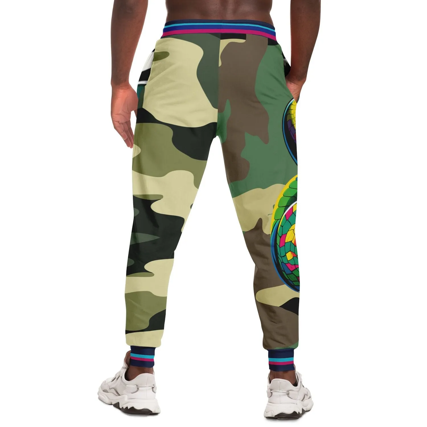 Serpent Says Green Camo Eco-Poly Unisex Joggers