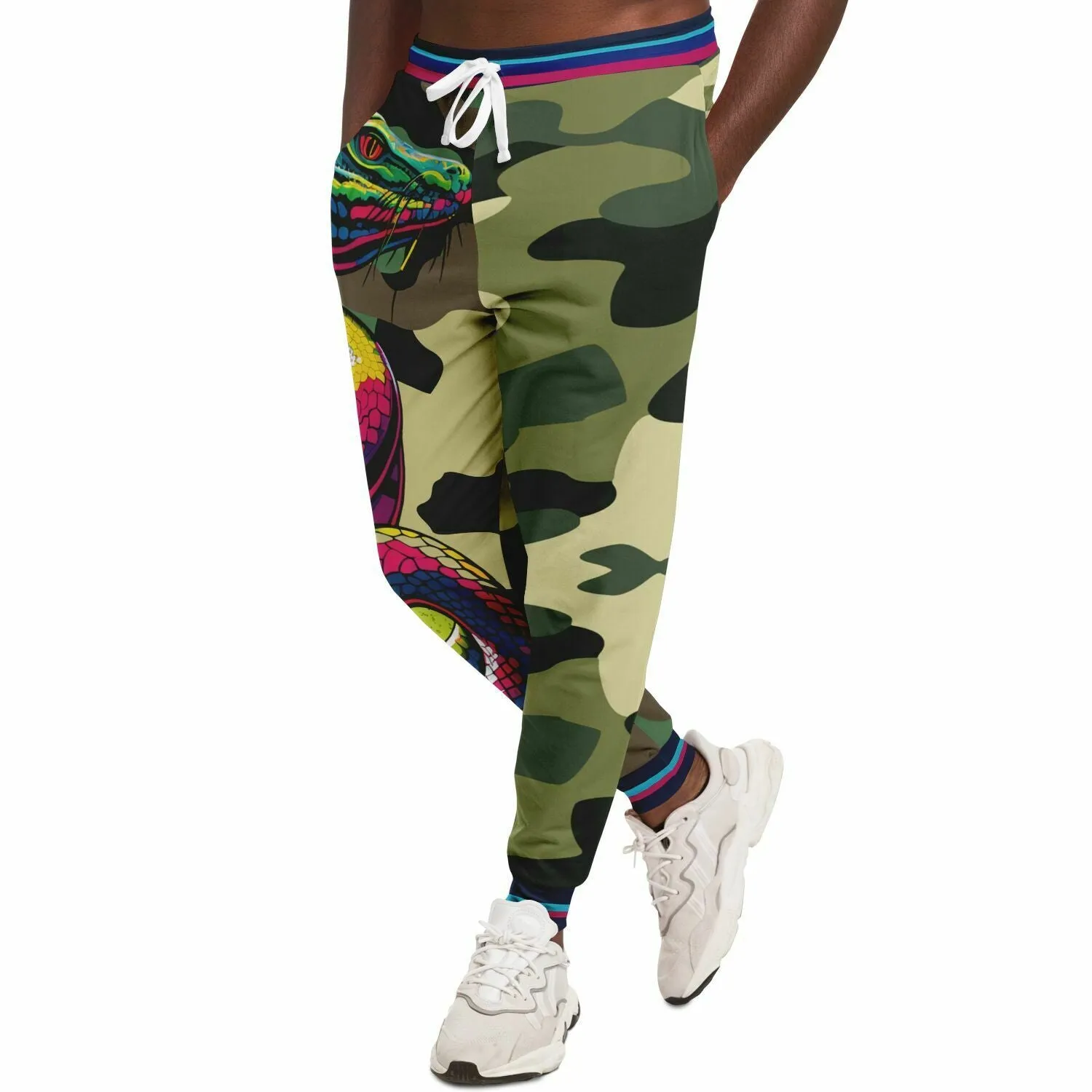 Serpent Says Green Camo Eco-Poly Unisex Joggers