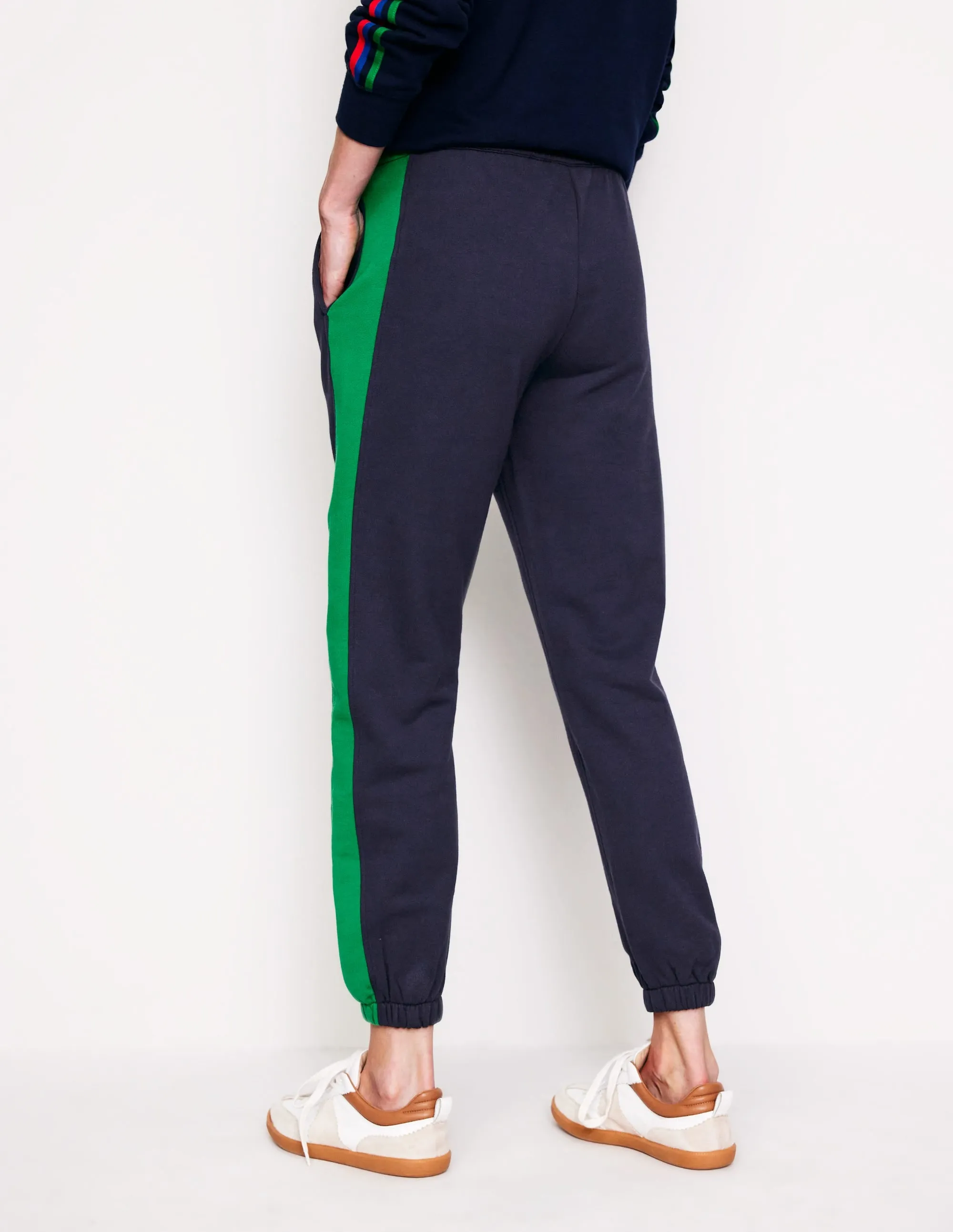 Side Panel Joggers-Navy