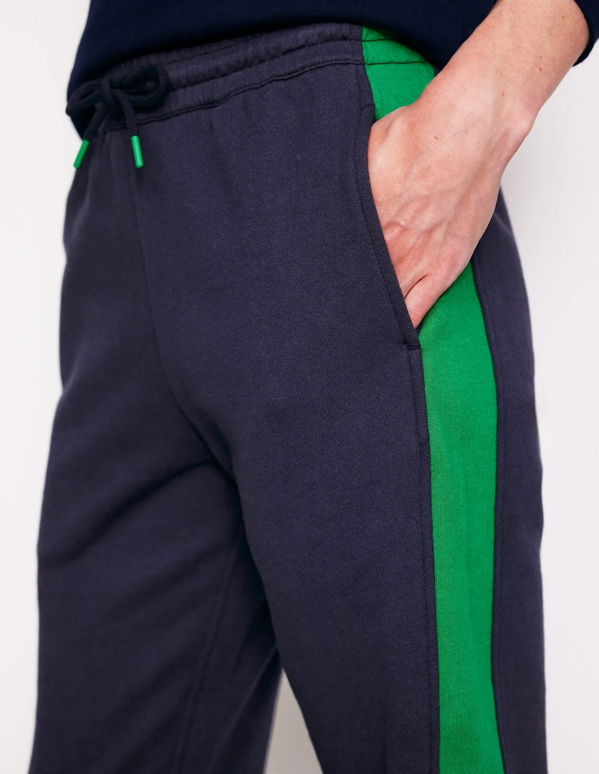 Side Panel Joggers-Navy