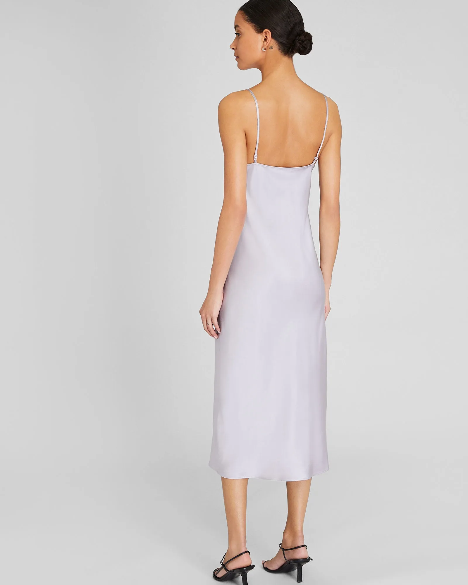 Silk Charmeuse Midi Slip Dress