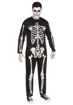 Skeleton Jumpsuit Adult Costume