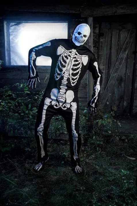 Skeleton Jumpsuit Adult Costume