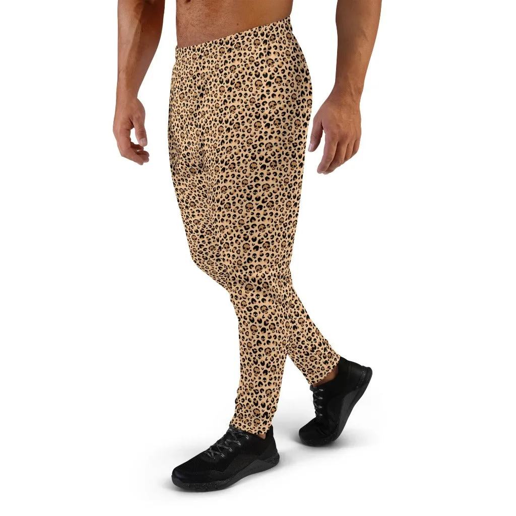 Skull Leopard Print Men's Joggers