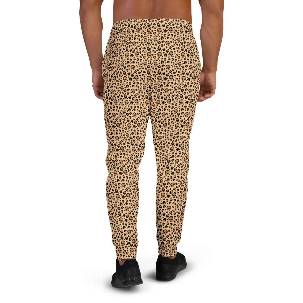 Skull Leopard Print Men's Joggers